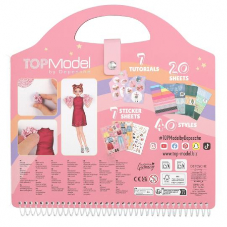 Carte cu stickere TOPModel Dress Me Up Collage [4]