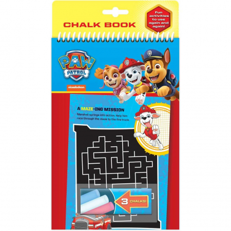 Activitati extracurriculare - Carte de activitati cu creta Paw Patrol Chalk Book Alligator AB3296PWCH