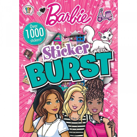 Activitati extracurriculare - Carte de activitati cu peste 1000 de stickere Barbie Alligator AB3327BASBG