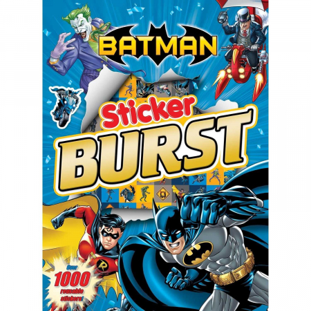 SCOALA SI GRADINITA - Carte de activitati cu peste 1000 de stickere Batman Alligator AB3445BTSBG