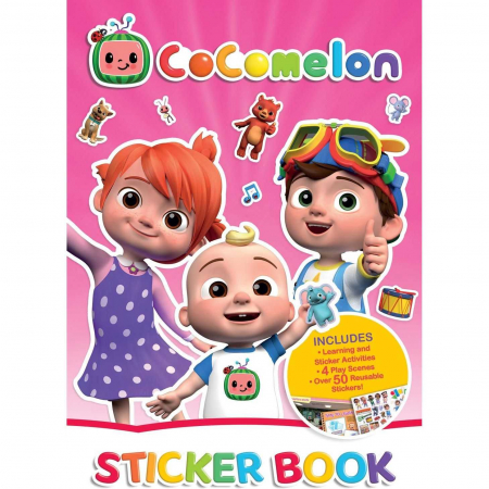 SCOALA SI GRADINITA - Carte de activitati cu stickere Cocomelon Alligator AB3308CMSB3