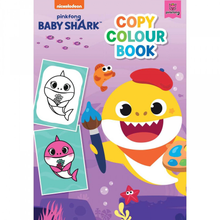 SCOALA SI GRADINITA - Carte de colorat Baby Shark Copy Colour Alligator AB3513BSCC