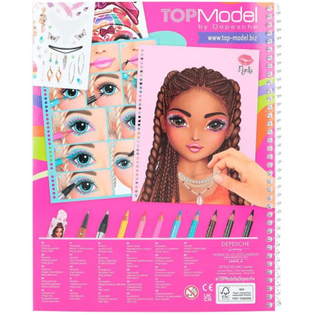 Carte de colorat Create Make-Up Top Model Candy Depesche PT12415 [3]