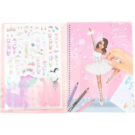 Carte de colorat Create your Top Model Ballerina Depesche PT12122 [2]