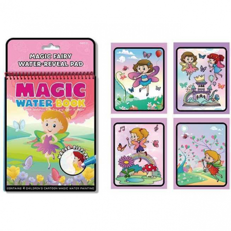 Carte de colorat cu apa Magic Water Book Bambinice BN046 [1]