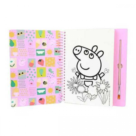 SCOALA SI GRADINITA - Carte de colorat cu apa Peppa Pig Toi-Toys TT31215A