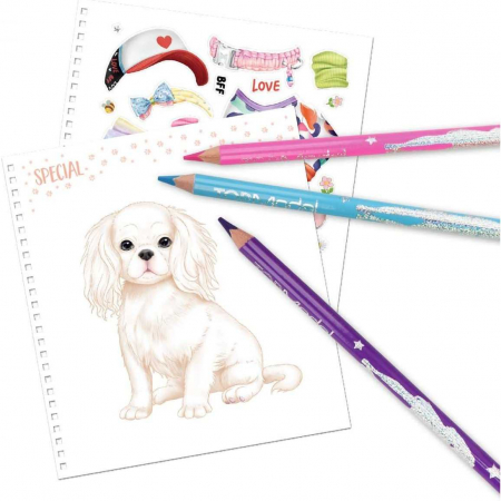 Carte de colorat cu stickere Doggy Depesche PT12164 [1]