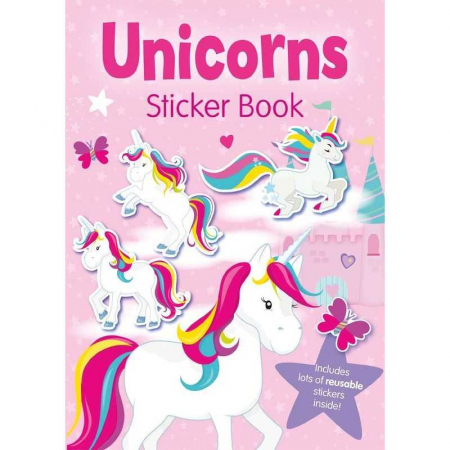 SCOALA SI GRADINITA - Carte de colorat cu stickere Unicorni Alligator AB3043UNSB