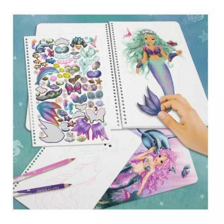 Carte de colorat Fantasy Mermaid Depesche PT10036 [1]