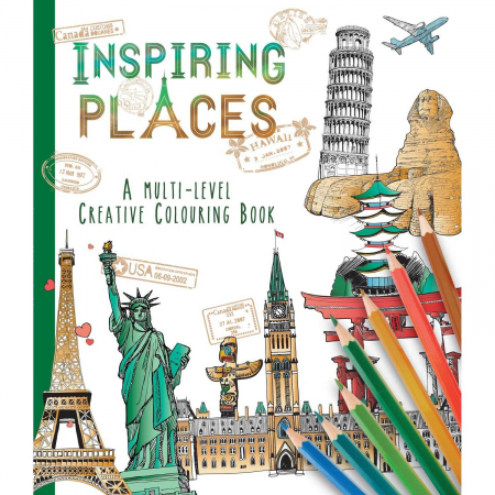 Activitati extracurriculare - Carte de colorat Multi Level Inspiring Places Alligator AB3415MLPCB