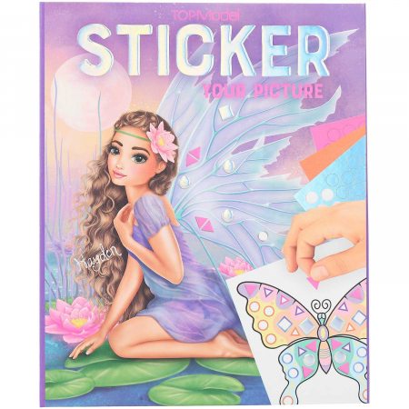 Carte mozaic Top Model Sticker Fantasy Depesche PT12079