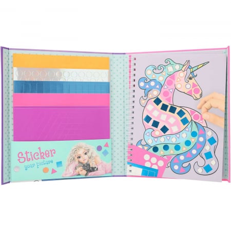 Carte mozaic Top Model Sticker Fantasy Depesche PT12079 [1]