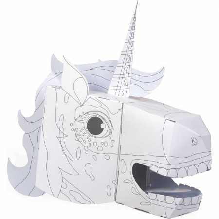 SCOALA SI GRADINITA - Coloreaza-ti propria Masca 3D Unicorn Fiesta Crafts FCT-3043