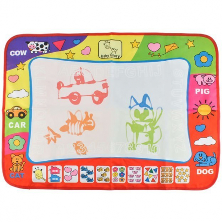 Seturi pictura si desen - Covoras pentru desen cu apa, 2 markere incluse 78x58 cm Iso Trade MY17429