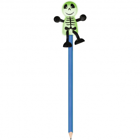 Instrumente de scris si desen - Creion cu figurina lemn Schelet Fiesta Crafts FCP-5161