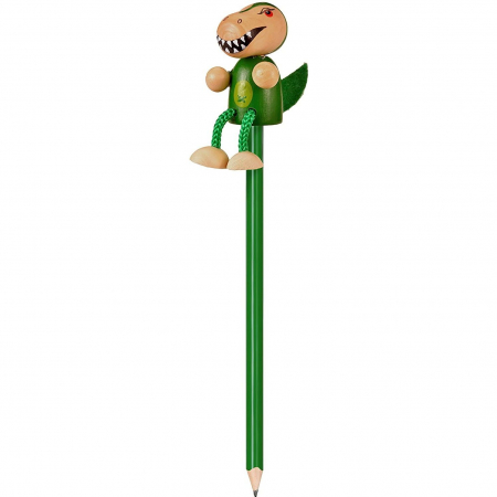 Instrumente de scris si desen - Creion cu figurina lemn T-Rex Fiesta Crafts FCP-5163
