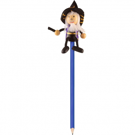 Instrumente de scris si desen - Creion cu figurina lemn Vrajitor  Fiesta Crafts FCP-5006