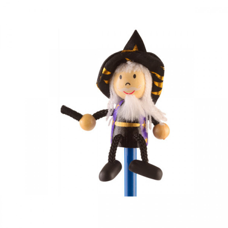 Creion cu figurina lemn Vrajitor  Fiesta Crafts FCP-5006 [1]