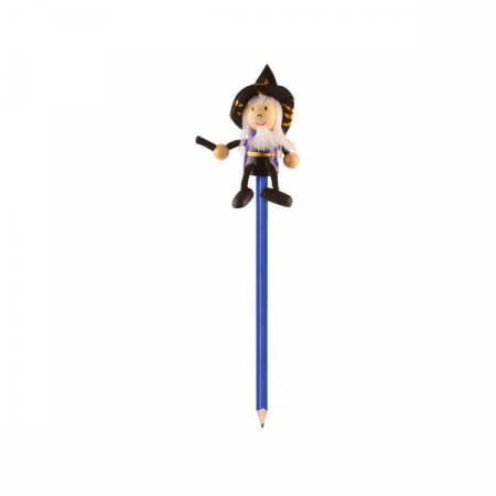 Creion cu figurina lemn Vrajitor  Fiesta Crafts FCP-5006 [2]