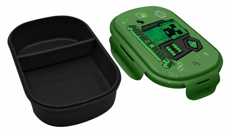 Cutie de prânz/lunchbox  cu tacâmuri Minecraft [1]