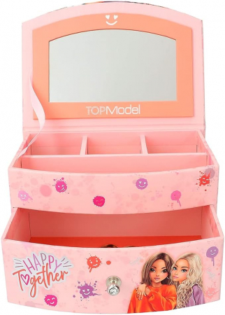 Masute frumusete - Depesche TOPModel Happy Together 12437 Cutie de bijuterii  roz