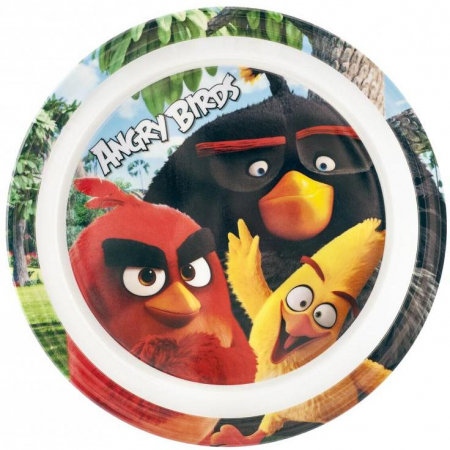 Recipiente Hrana - Farfurie melamina Angry Birds Lulabi 8161501