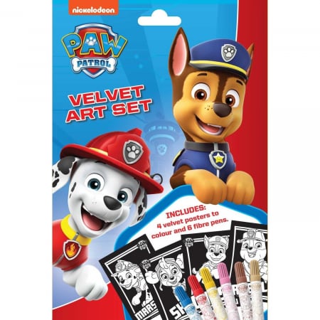 Activitati extracurriculare - Fise Velvet Art Paw Patrol cu 6 carioci incluse Alligator AB3361PWVA