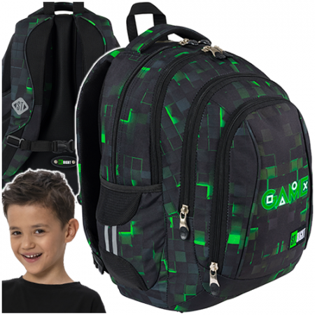 Ghiozdan 4 compartimente Green Game St Right [1]