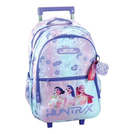 BACK TO SCHOOL 2026 - Ghiozdan troler K-Pop Demon Hunters, mov, 46 cm