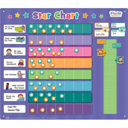 Grafic magnetic de recompense cu stelute marime XL Fiesta Crafts FCT-2767 [0]