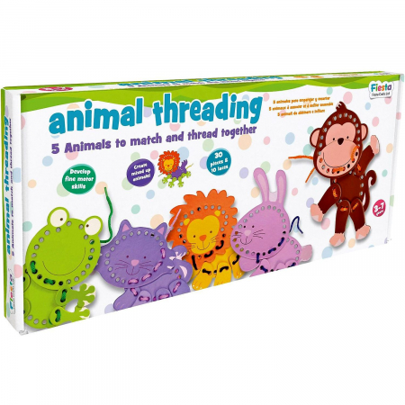 Jocuri Educative - Joc creativ de cusut Animalute Fiesta Crafts FCT-2730