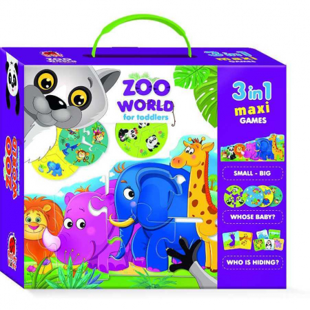 Jocuri Educative - Joc educativ 3 in 1 Zoo Roter Kafer RK1310-02