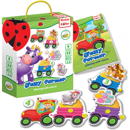 JOCURI SI JUCARII - Joc educativ cu velcro Jolly Farmer Roter Kafer RK6101-03