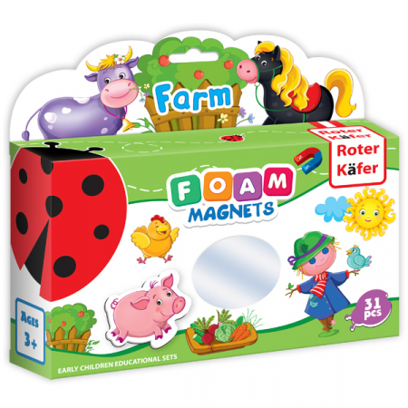 SCOALA SI GRADINITA - Joc educativ Lumea in Magneti - Animale din Ferma Roter Kafer RK3030-01