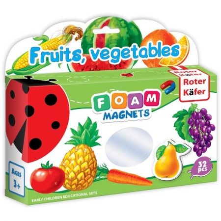 SCOALA SI GRADINITA - Joc educativ Lumea in Magneti - Fructe si legume Roter Kafer RK2101-04