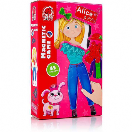 JOCURI SI JUCARII - Joc educativ magnetic Alice si Polly Roter Kafer RK2010-08