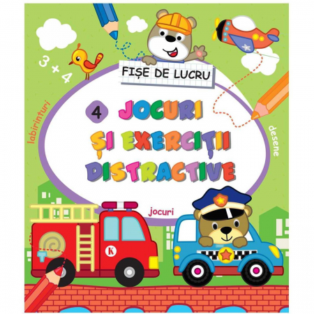 Carti de colorat - Jocuri si exercitii distractive 4 Editura Kreativ EK5924