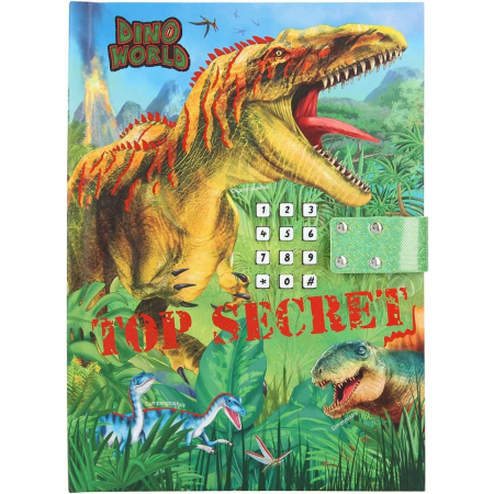 SCOALA SI GRADINITA - Jurnal cu cod si muzica Dino World Top Secret Depesche PT11569