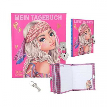 Agende - Jurnal cu lacatel Top Model Seventies Candy Depesche PT12053