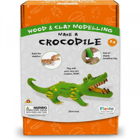 Kit constructie lemn si argila – Crocodil Fiesta Crafts FCT-3006 [2]