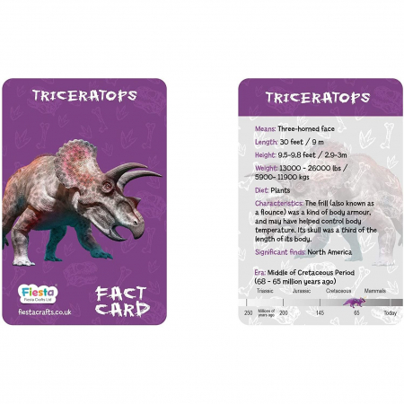 Kit constructie lemn si argila - Triceratops Fiesta Crafts FCT-2957 [2]