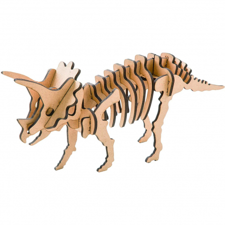 Kit constructie lemn si argila - Triceratops Fiesta Crafts FCT-2957 [1]