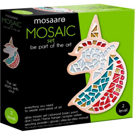 Jocuri Educative - Kit Mozaic Unicorn Mosaaro MA2002