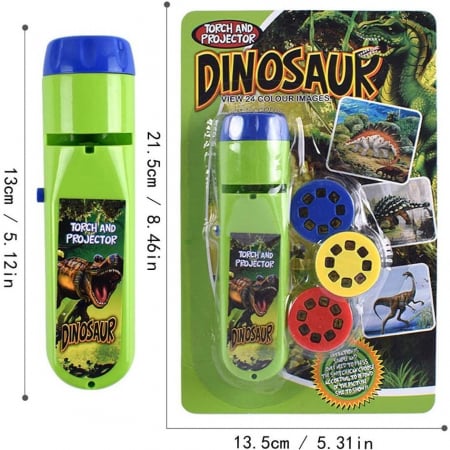 Lanterna proiector cu 3 diapozitive Dino Bambinice BN015 [4]