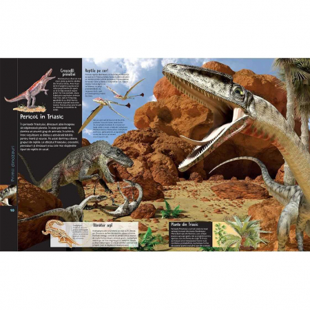 Atlase si enciclopedii pentru copii - Lumea Dinozaurilor cu aplicatie gratuita Editura Kreativ EK4816