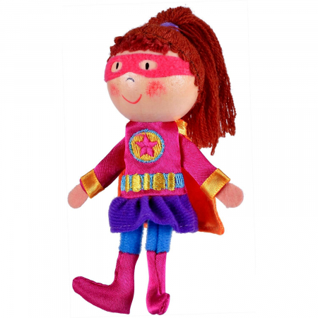 JOCURI SI JUCARII - Marioneta pentru deget Fata Supererou Fiesta Crafts FCG-1052
