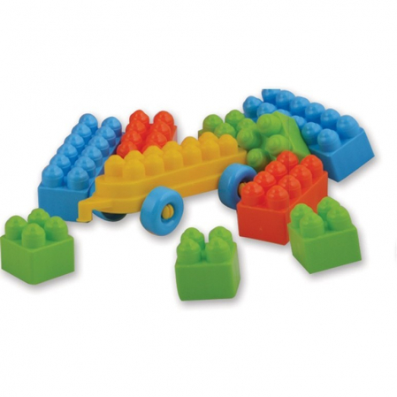 Masina pompieri 30 cm cu 36 piese constructie, in cutie Ucar Toys UC102 [2]