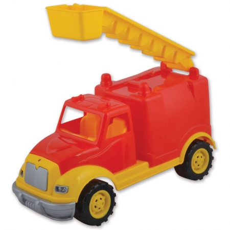Jucarii de Constructie - Masina pompieri 30 cm cu 36 piese constructie, in cutie Ucar Toys UC102