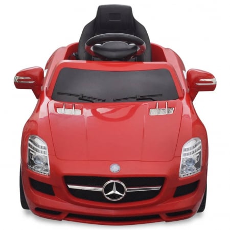 Mașinuță electrică Mercedes Benz SLS AMG 6 V cu telecomandă, roșu [1]