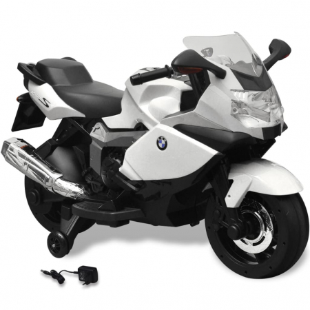 Motocicletă electrică pentru copii BMW 283, 6V, alb [0]